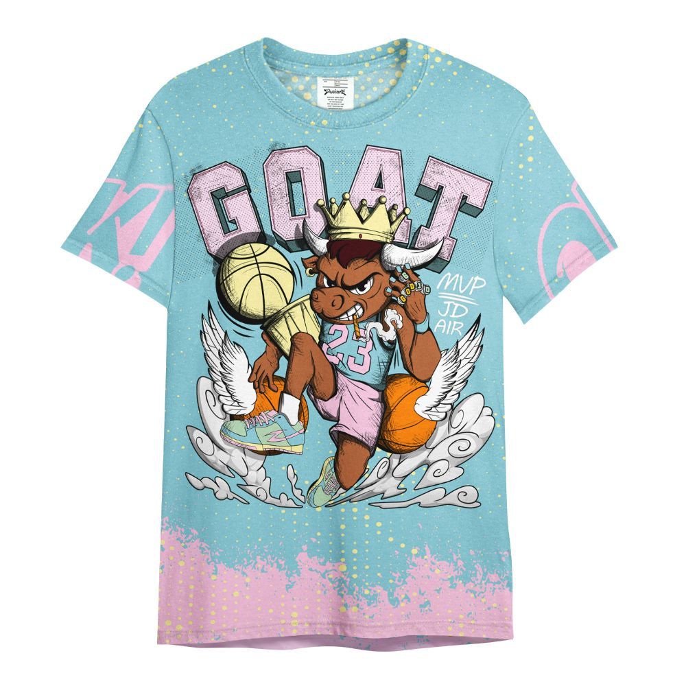 Shirt To Match SB Dunk Low Visty - FlightMan Number 23 G.O.A.T All Over Print