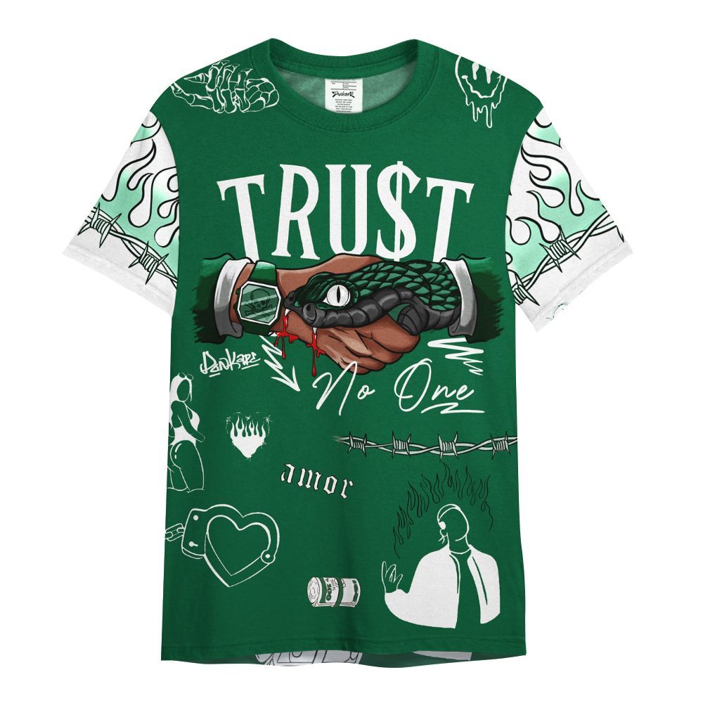Shirt To Match High Gorge Green 1s - Snake Trust No One All Over Print