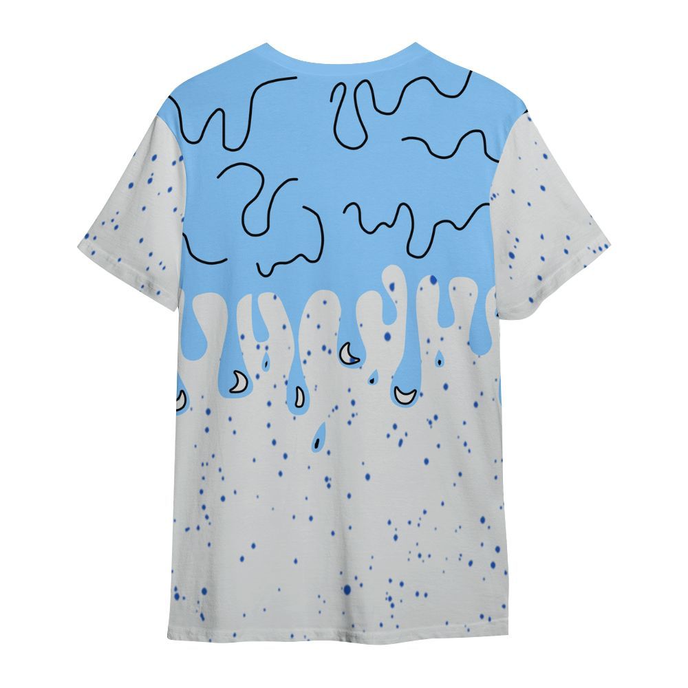 Shirt To Match University Blue 5s - Snake Trust No One Drip All Over Print