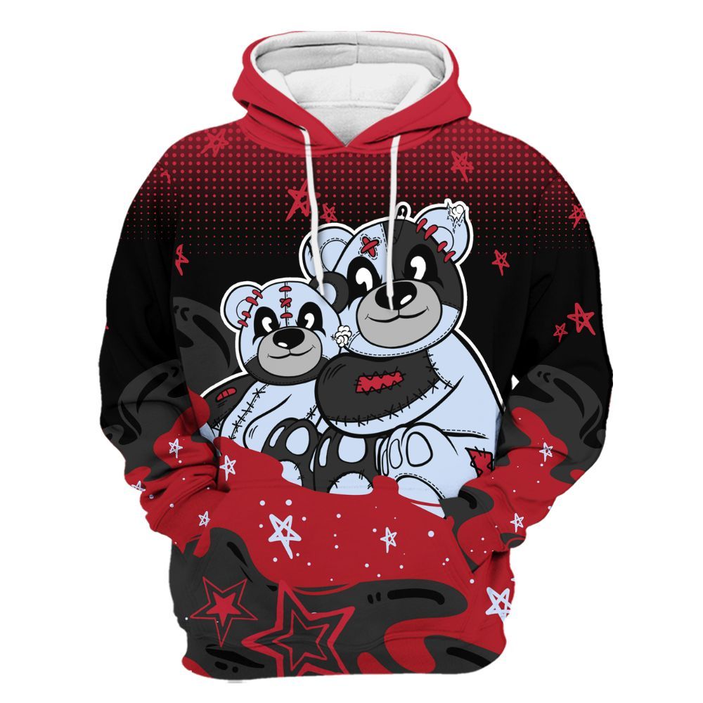 Hoodie To Match Toro Bravo 6s - Sincere Fondness Bear Stars All Over Print