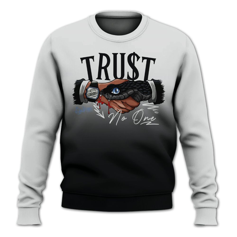 Sweatshirt To Match Mid Space Jam 1s - Snake Trust No One Drip All Over Print