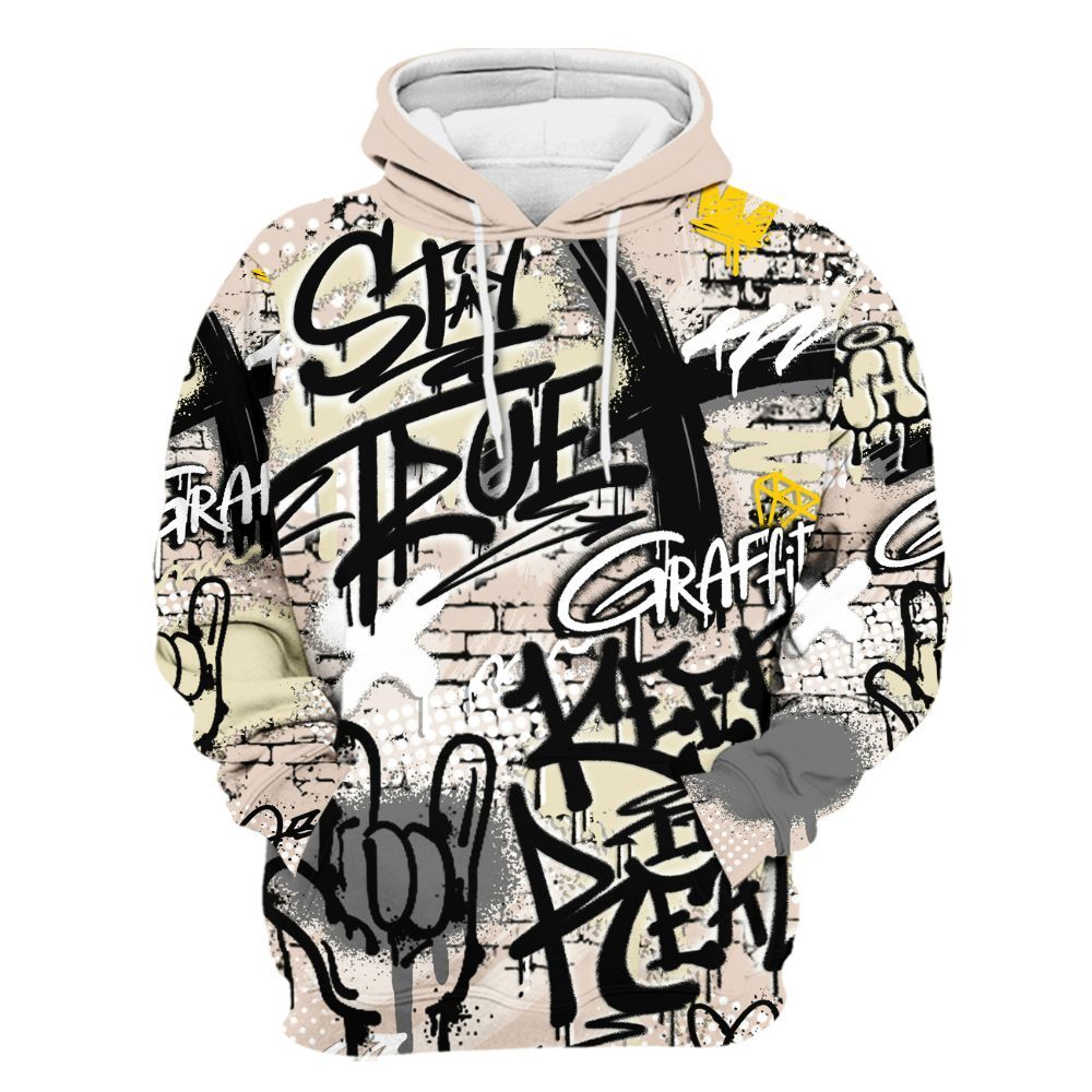 Hoodie To Match A Ma Maniere X Fossil Stone 4s - True It Real Graffiti Streetwear All Over Print