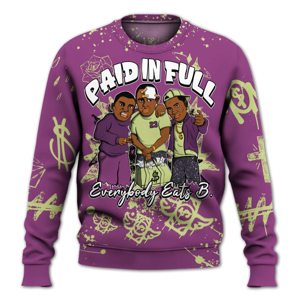 Sweatshirt To Match Ja 2 Staregazer - Everybody Paid In Full Crayon All Over Print