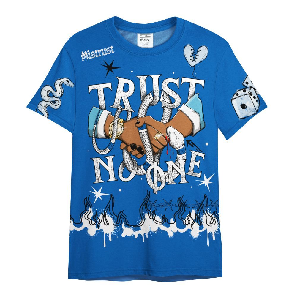 Shirt To Match Dunk Low Argon - Trust No One Snake-Bite Doodle Crayon All Over Print