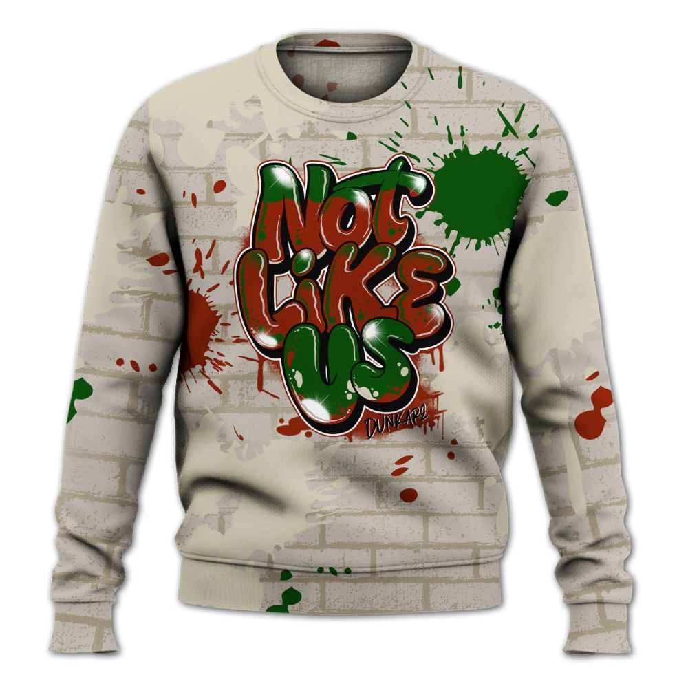 Sweatshirt To Match El Grito 5s - None Like Us Graphic Brick Art All Over Print