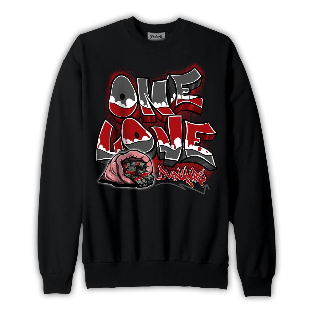 Sweatshirt To match Red Taxi 12s Sweatshirt - One Love Graffiti Graphic