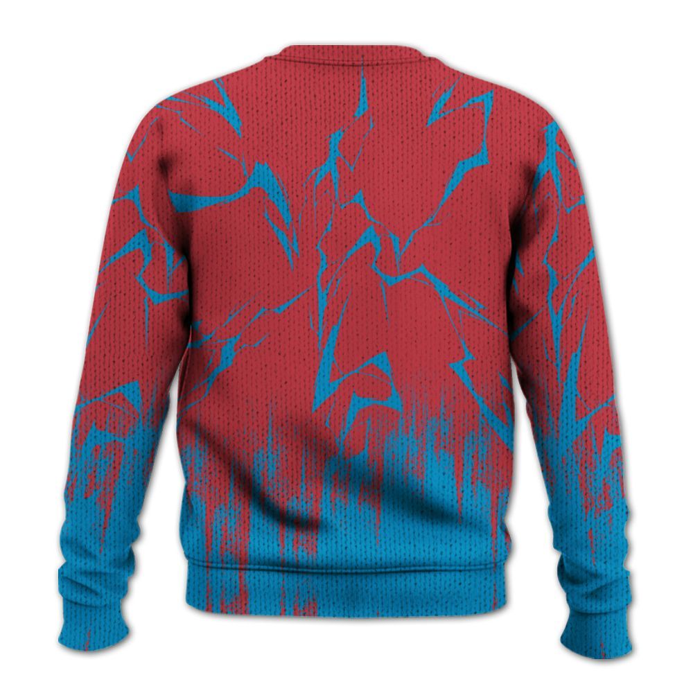 Sweater To Match High OG University Red Dark Powder Blue 1s - Don't Like Us Graphic