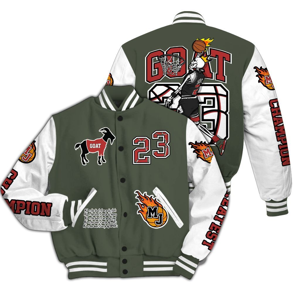 Varsity Jacket To Match Air Force 1 Low Year Of The Snake Varsity Jacket, Custom Name 23 G.0.A.T Jump Up Basketball All Over Print