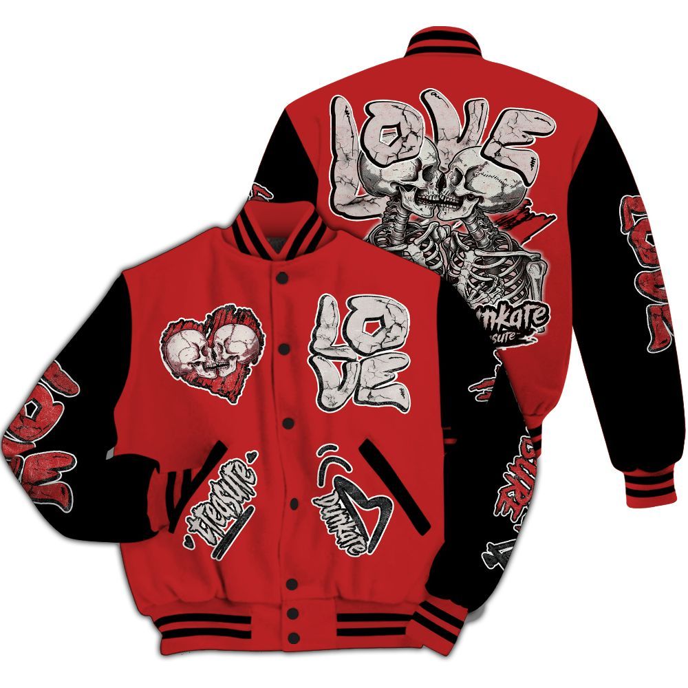 Varsity Jacket To Match Kobe 9 Elite Christmas - Skull Bear All Over Print