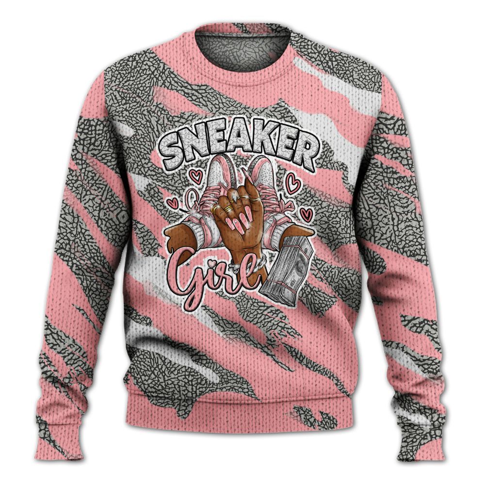 Knitted Sweater To Match Retro Wings 3s - Sneakerz Girlz Colored