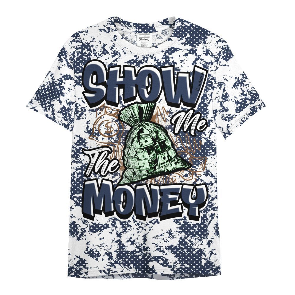 Shirt To Match Midnight Navy 13s - Show Me The Money Retro All Over Print