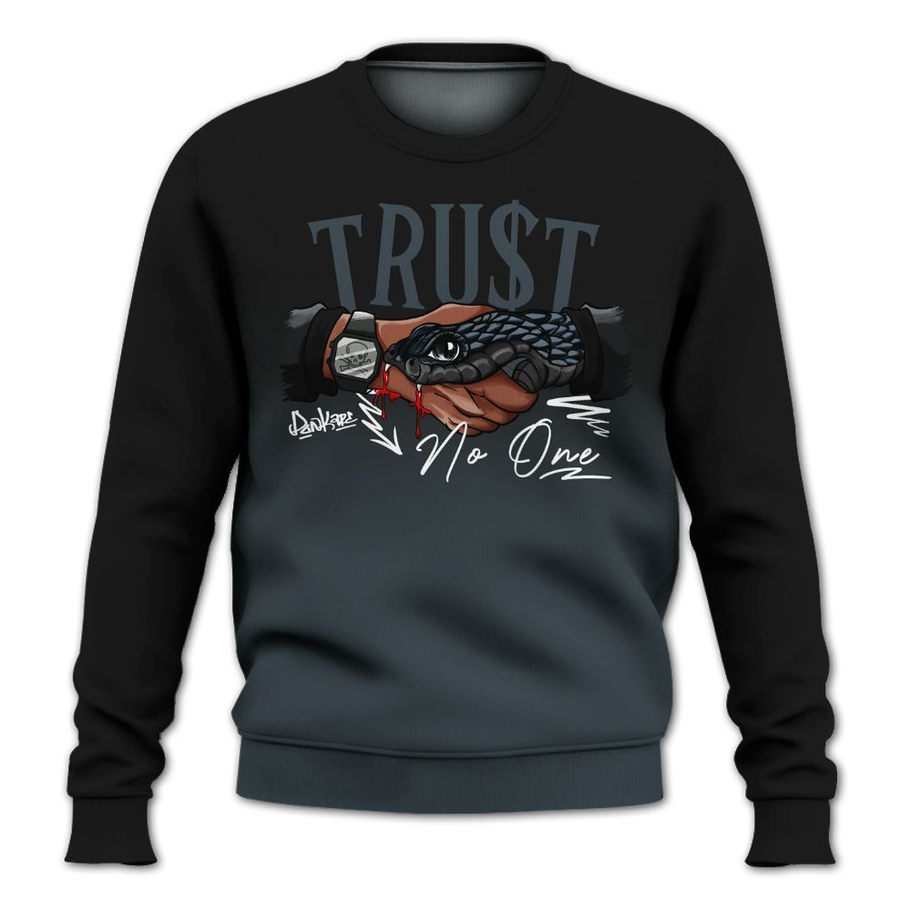 Sweatshirt To Match Air Max Sunder Gore Tex Black - Snake Trust No One Drip All Over Print