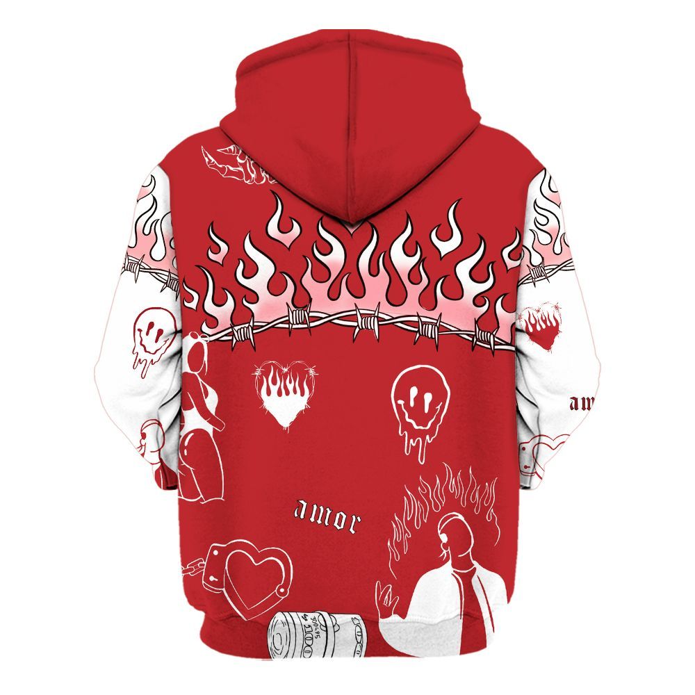 Hoodie To Match Retro Cherry 12s - Snake Trust No One All Over Print