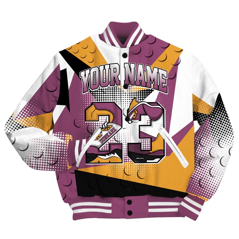 Varsity Jacket To Match High OG Brotherhood 1s Shirt, Poly Custom Name Number 23 5s All Over Print