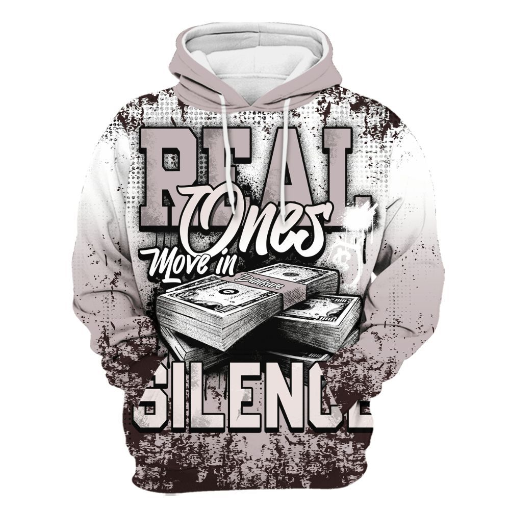 Hoodie To Match AMM Air Smokey Mauve 6s - Move In Silence Money Street Retro All Over Print