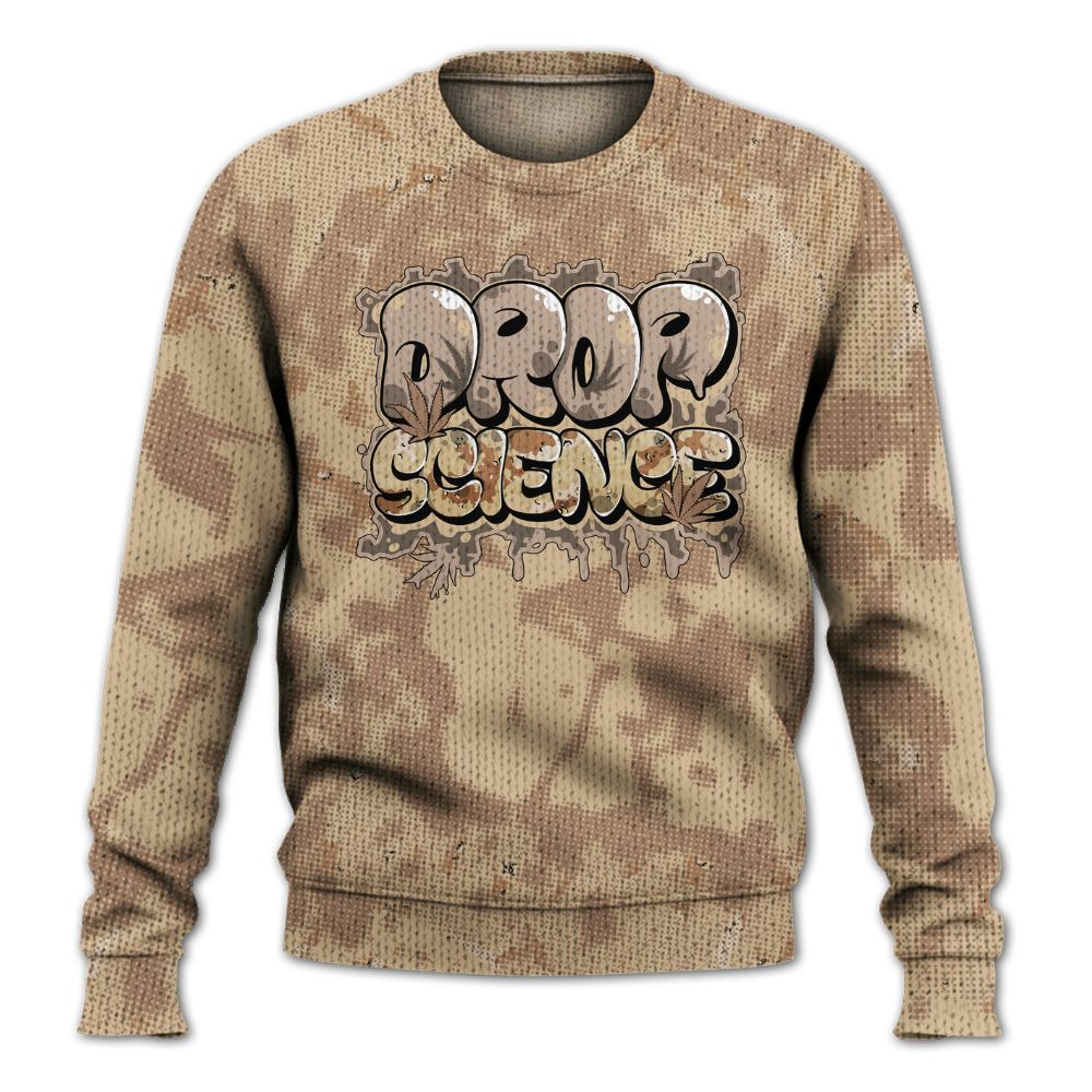 Knitted Sweater To Match Desert Camo 3s - Drop Science Street