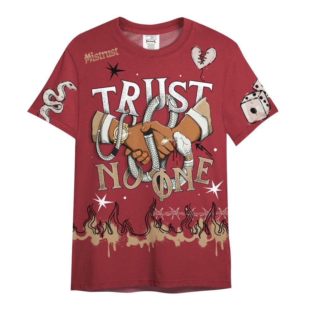 Shirt To Match Chicago 2025 40s Shirt, Trust No One Snake-Bite Doodle Crayon All Over Print