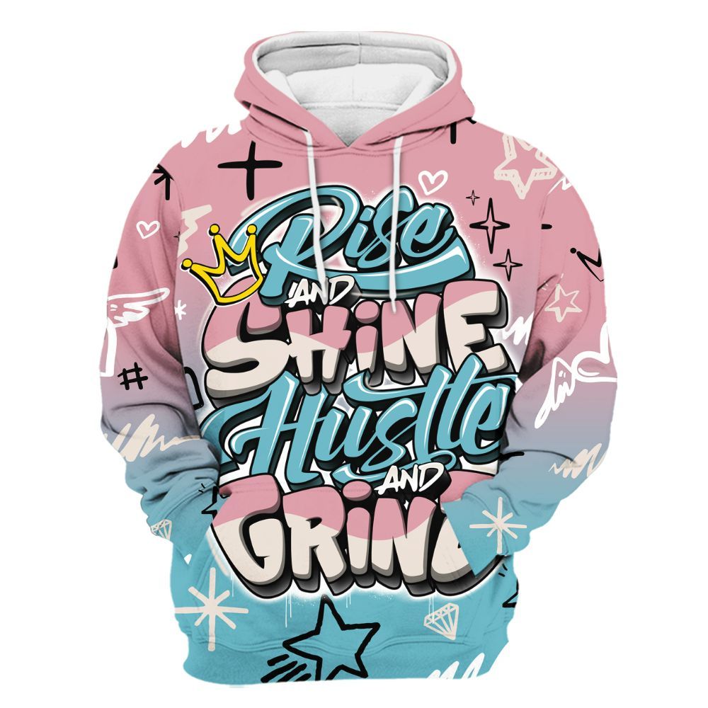 Hoodie To Match Doernbecher 6s - Rise Shine Hustle Grind All Over Print