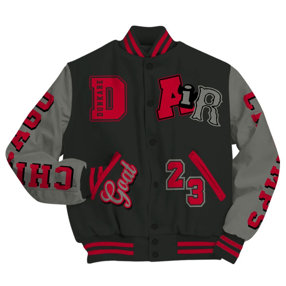 Varsity Jacket To Match Shadow 2025 10s - AIR Number 23 GOAT All Over Print