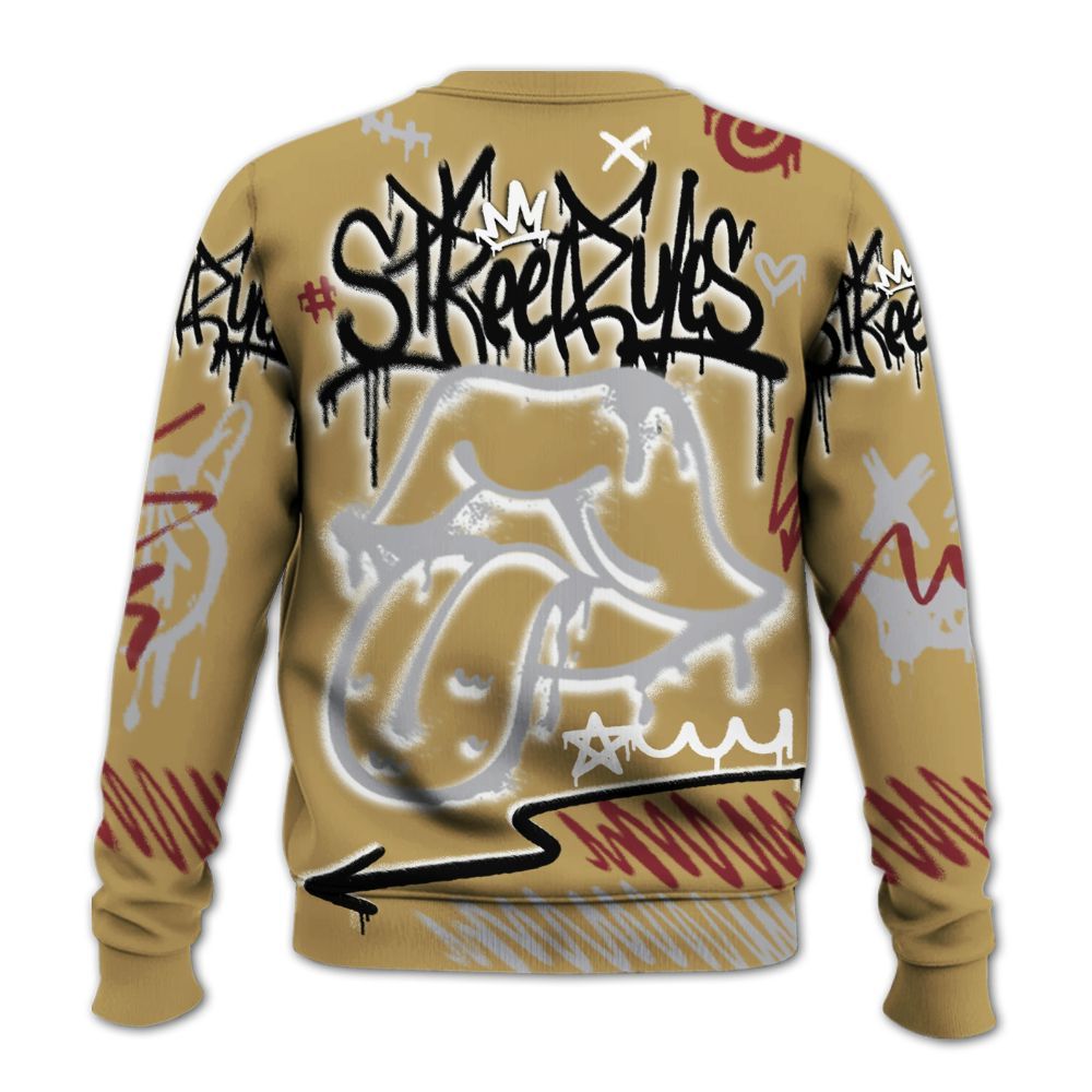 Sweatshirt To Match Kobe 4 Gold Medal - Break Rules Streetwear All Over Print