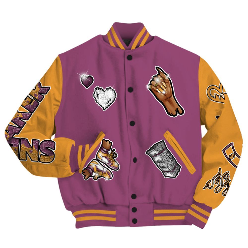 Varsity Jacket To Match High OG Brotherhood 1s - Sneakerz Girlz All Over Print