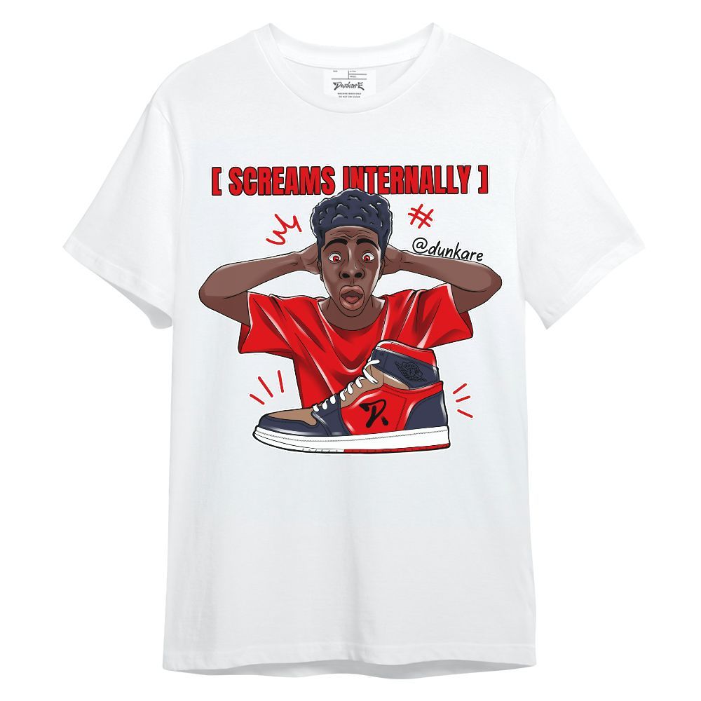 Shirt To Match Low OG Howard Bison 1s - Scream Internally Unique Unisex Shirt