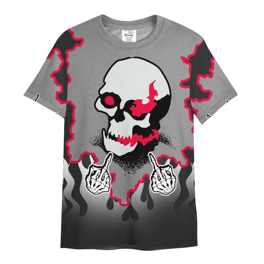 Shirt To Match Mid Black Metallic 1s - F Around Find Out Graphic Trapped All Over Print