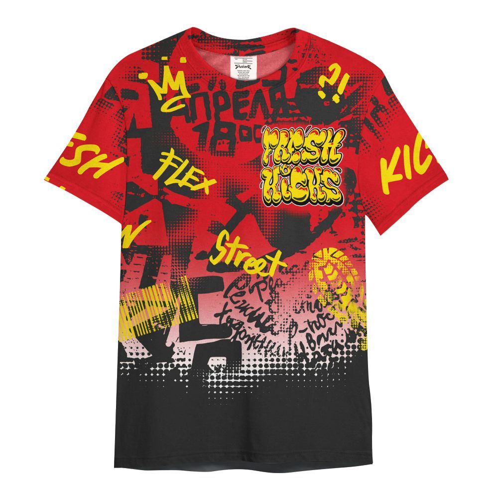 Shirt To Match Ferrari 14s - Fresh Kicks Bear Grunge All Over Print