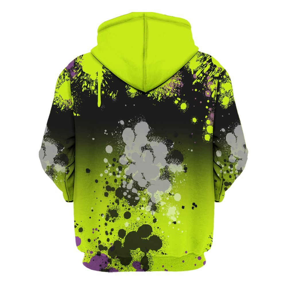 Hoodie To Match GS Black Barely Volt 11s - God Blessed Ink Drip All Over Print