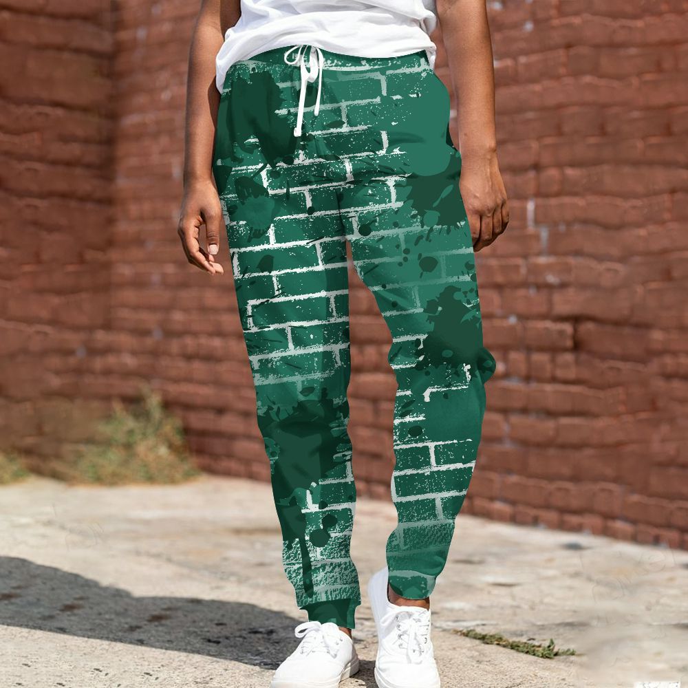 Sweatpant To Match Oxidized Green 4s - Brick All Over Print