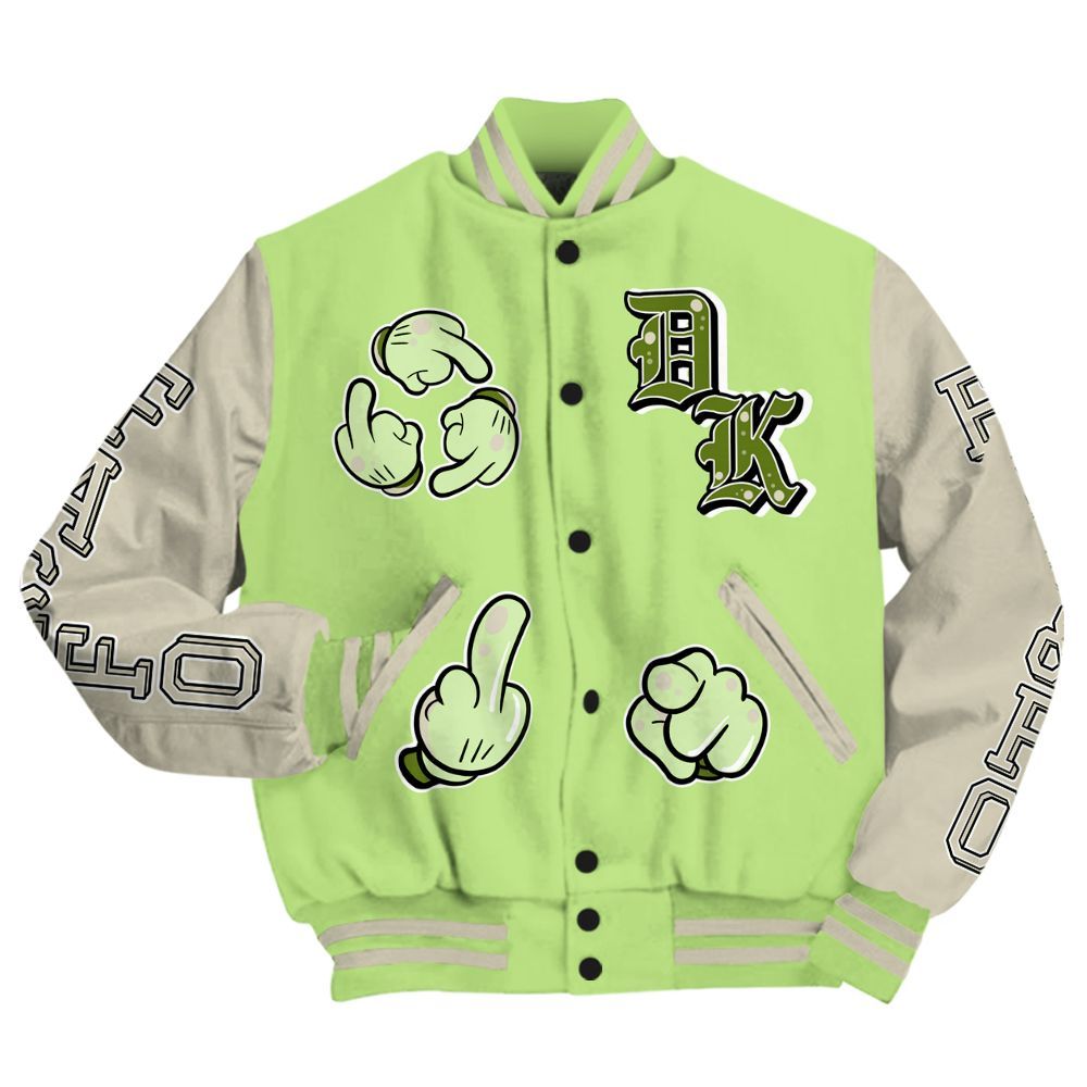 Varsity Jacket To Match Air Max Stussy Action Green - F Around Find Out Graphic All Over Print