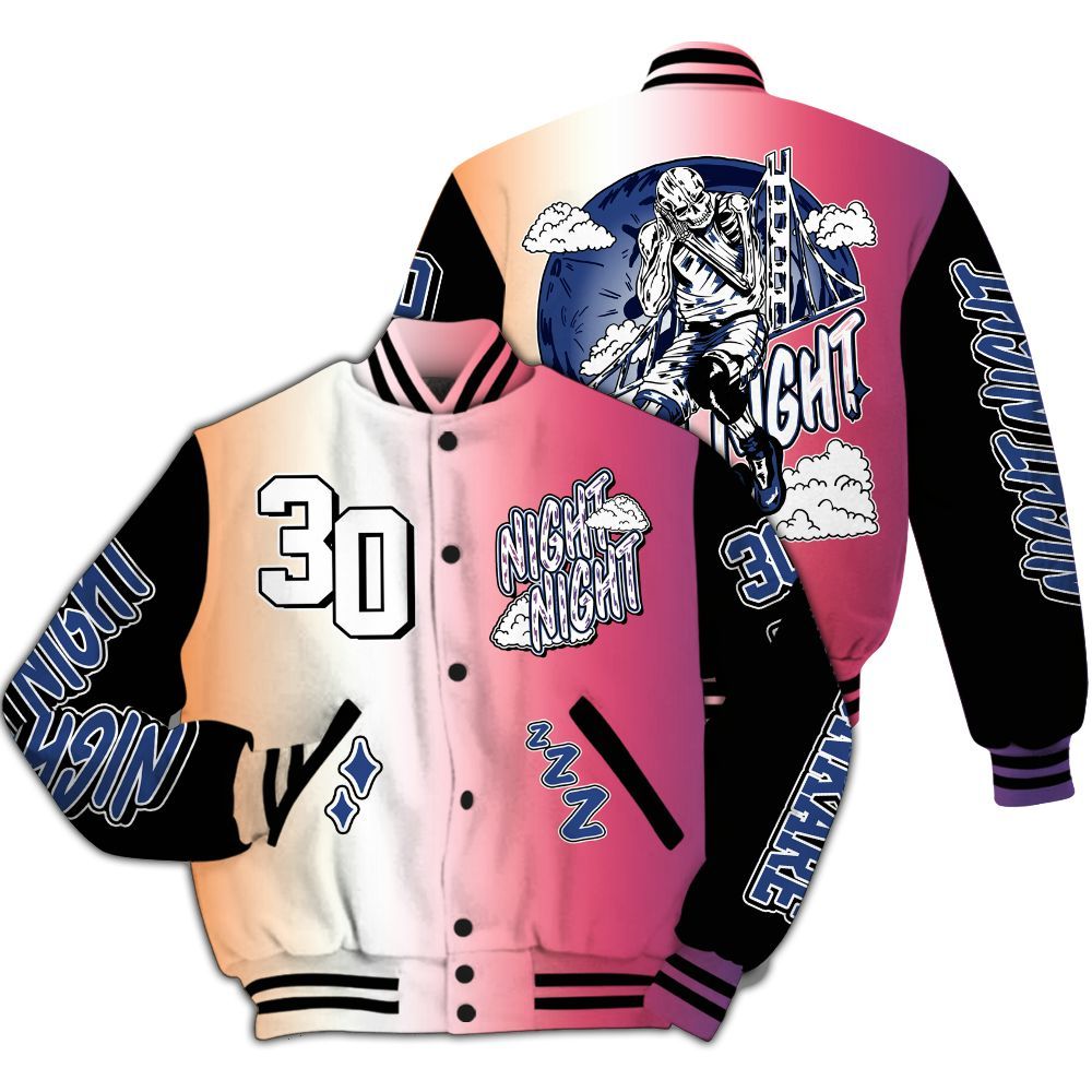 Varsity Jacket To Match Air Griffey Max Los Angeles 1s - Seeya Skeleton All Over Print
