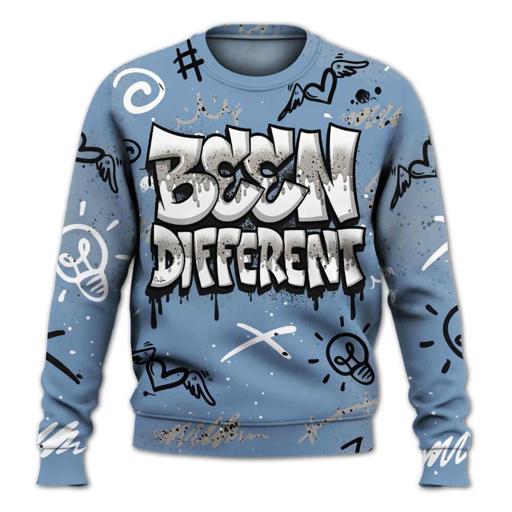 Sweatshirt To Match University Blue 4s - Drip Been Di2ferent All Over Print