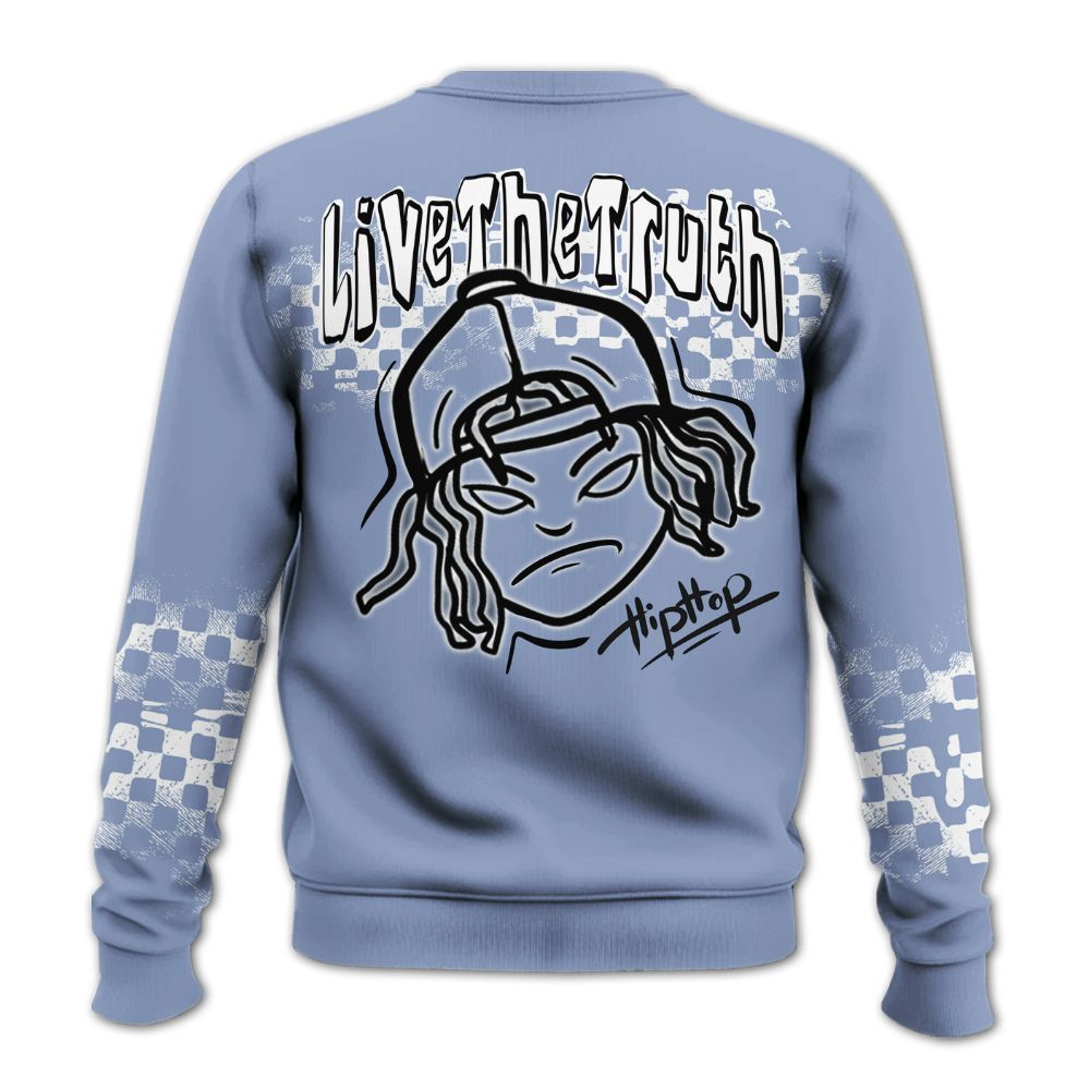 Sweatshirt To Match Retro Blue Grey 13s - Feel Life Street Style All Over Print