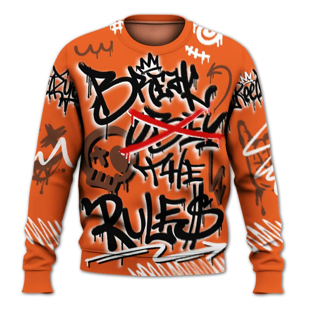 Sweatshirt To Match High OG Starfish 1s - Break Rules Streetwear All Over Print