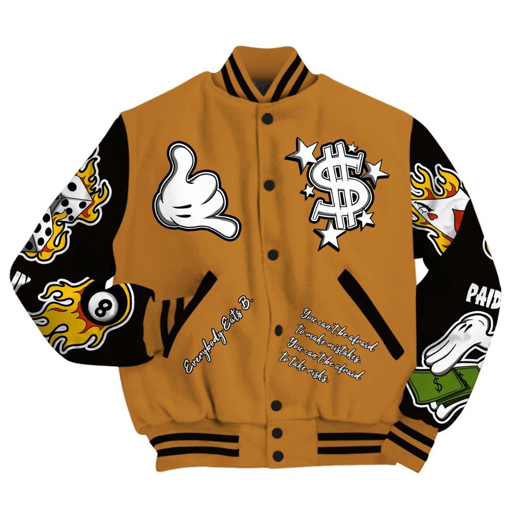 Varsity Jacket To Match Air Max Plus Sunset Swarovski - Everybody Paid In Full Graphic All Over Print