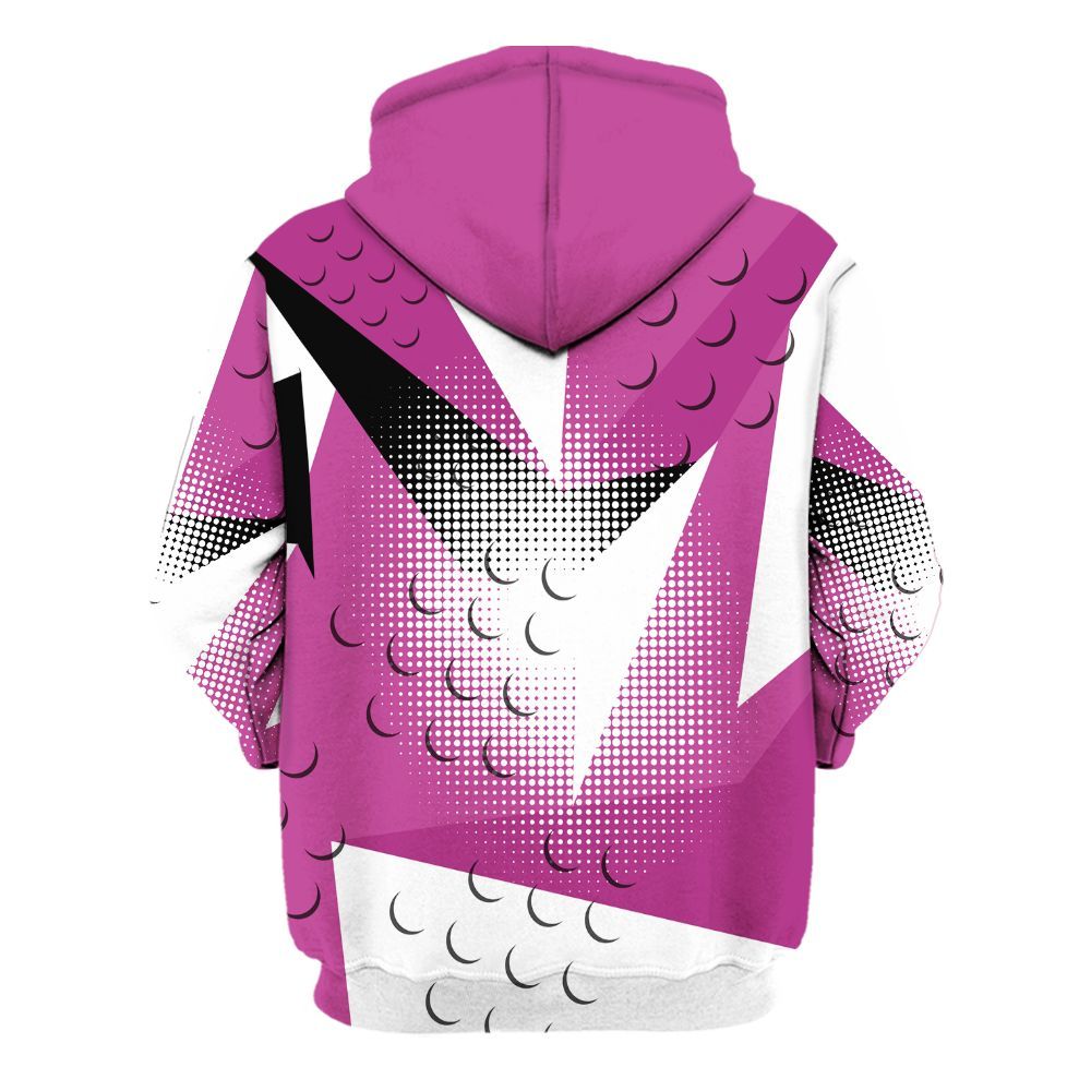 Hoodie To Match Dunk Low Active Fuchsia - Poly Custom Name Number 23 5s All Over Print