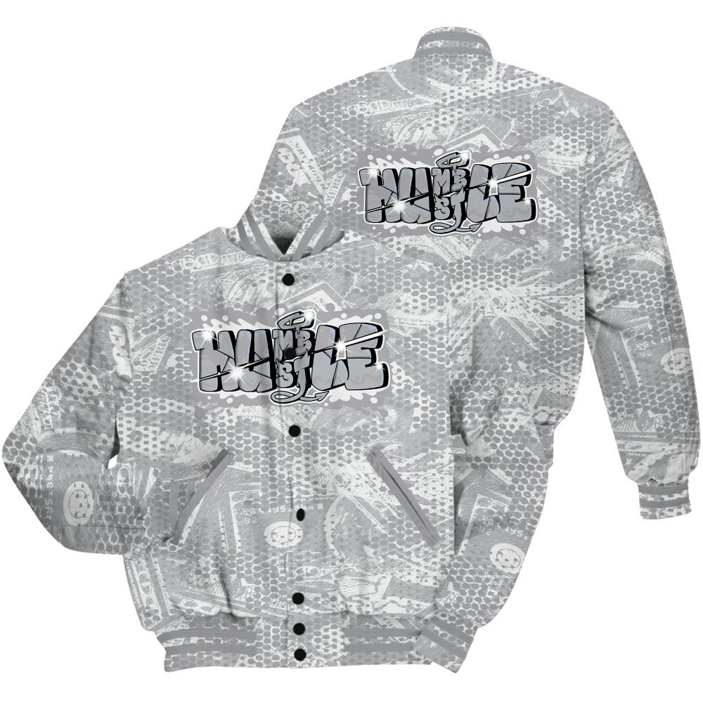 Varsity Jacket To Match Low OG Wolf Grey 1s Shirt - Humbled Hustles Graphic Banknotes All Over Print