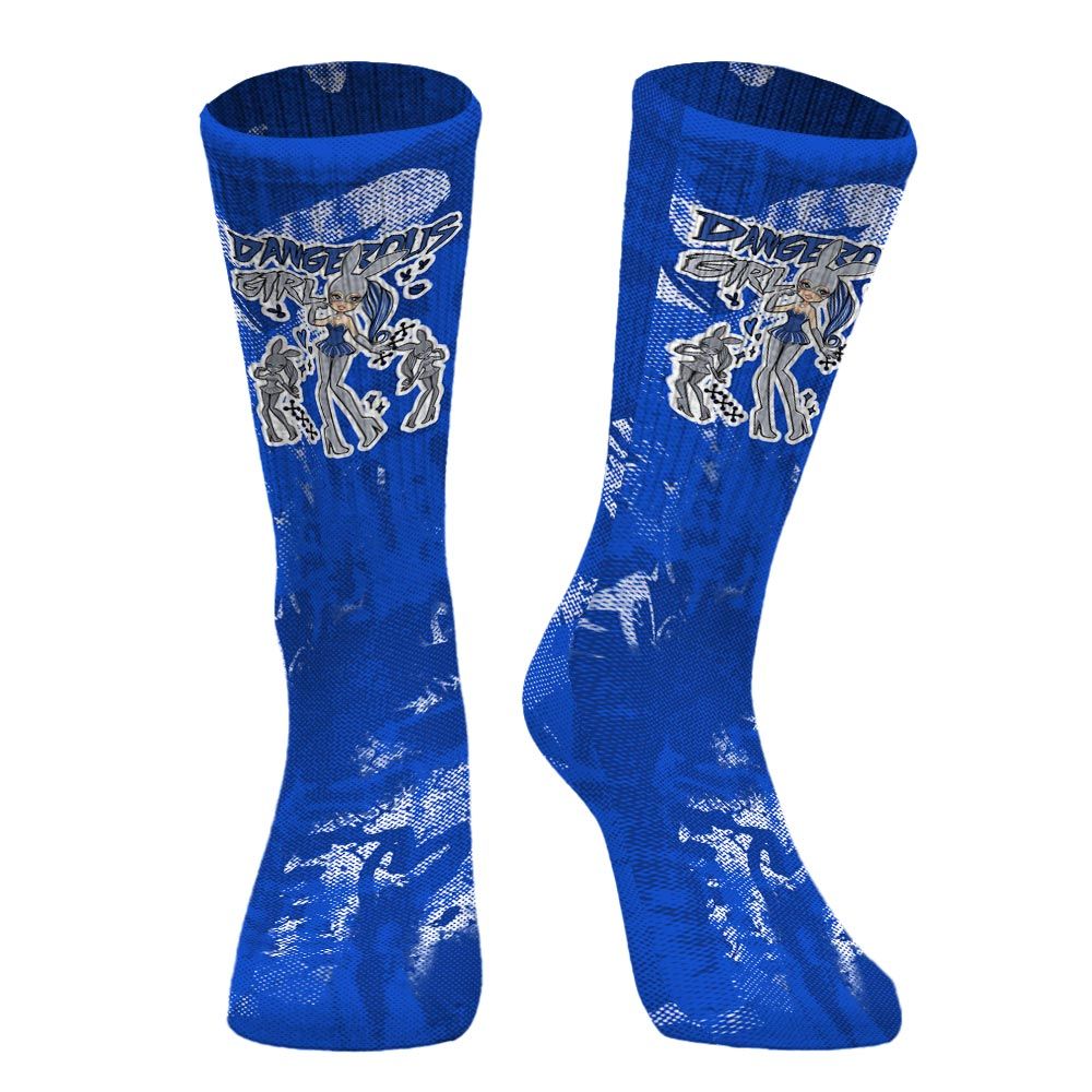 Sock To Match Air Foamposite One Royal - Dangerous.Girl