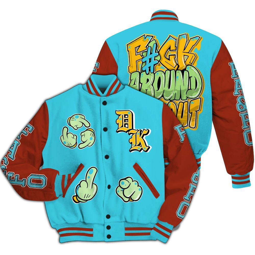 Varsity Jacket To Match SB Dunk Di'Orr Greenwood - F Around Find Out Graphic All Over Print