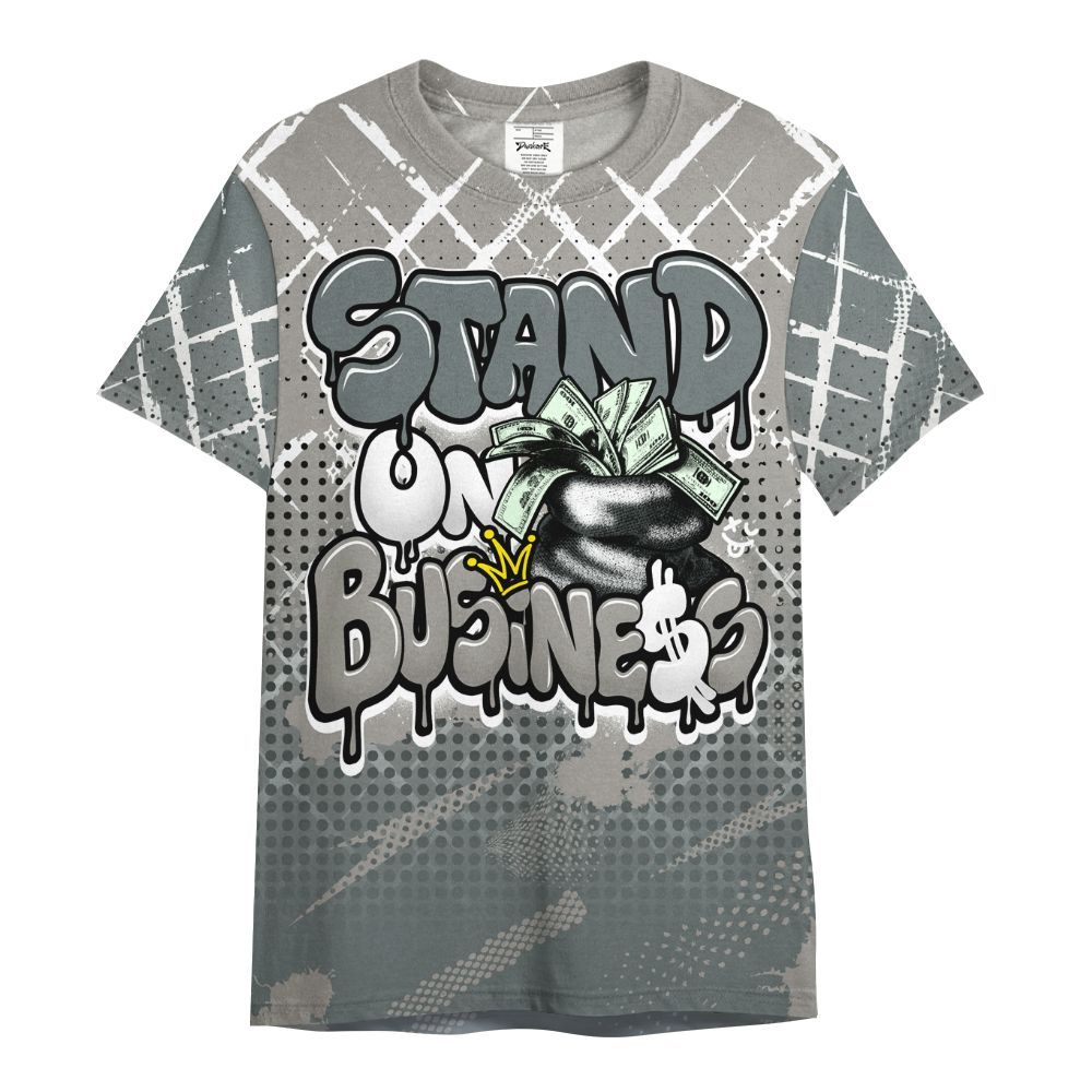 Shirt To Match Cool Grey 9s - Halftone Stand Business Dripping All Over Print