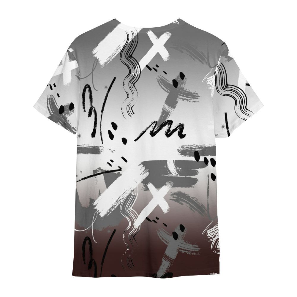 Shirt To Match Burgundy 5s - Money Hustle Grind Pray All Over Print