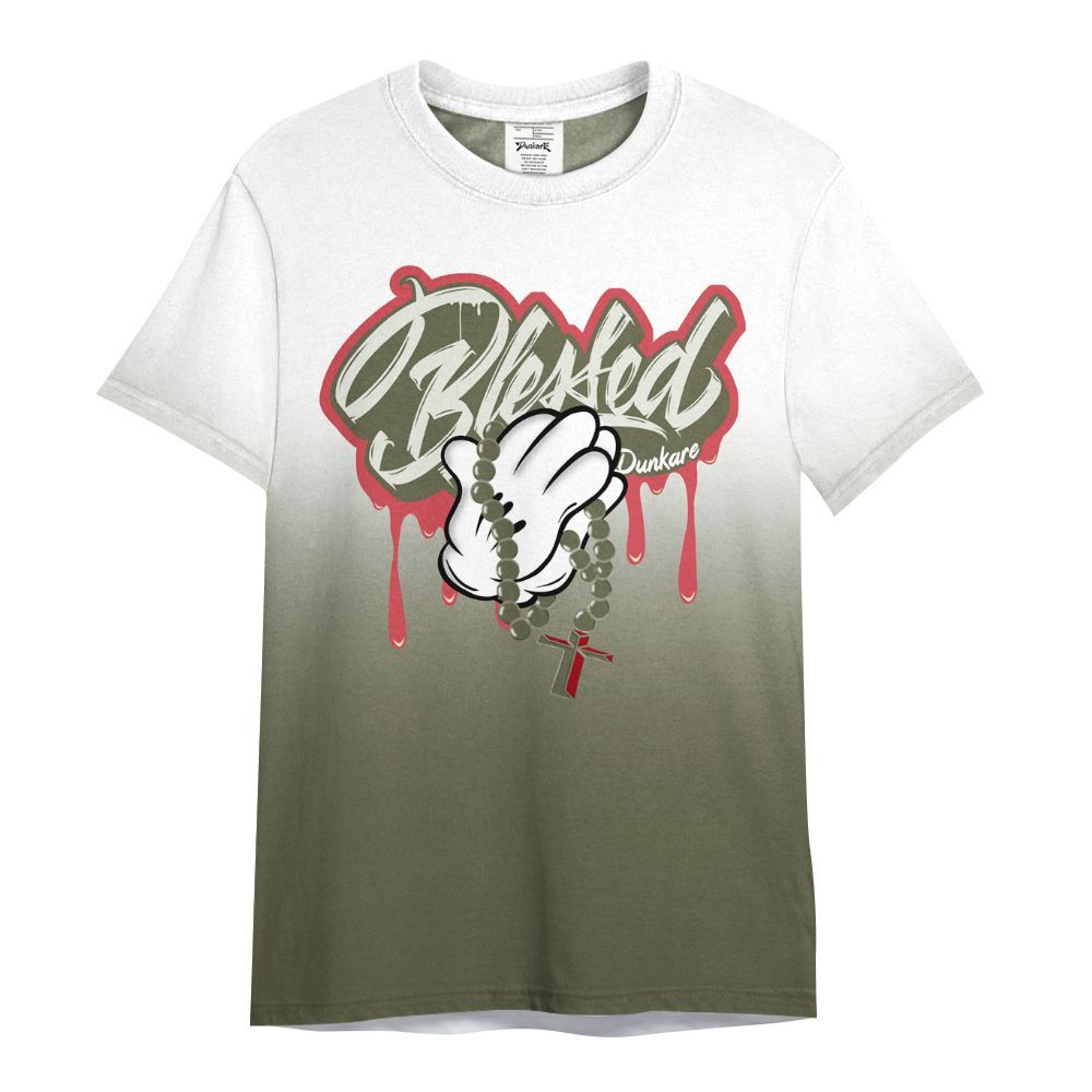 Shirt To Match Low OG Medium Olive 1s - God Blessed Drip All Over Print