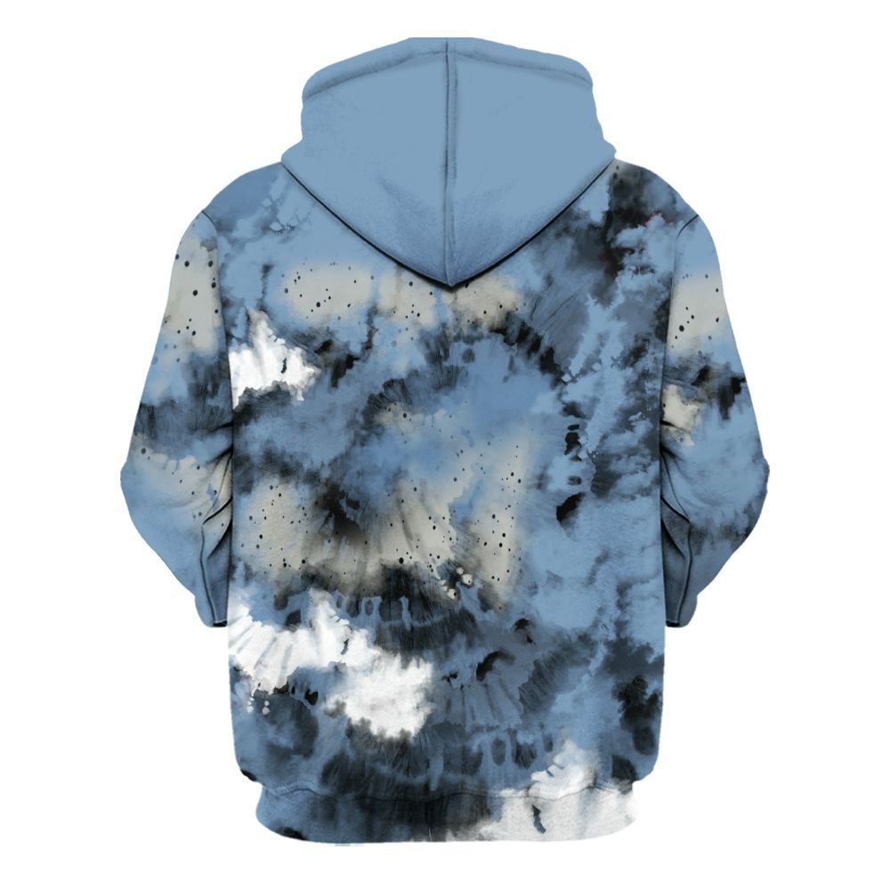 Hoodie To Match University Blue 4s - SNEAKER Girl Money Drip Tie Dye All Over Print