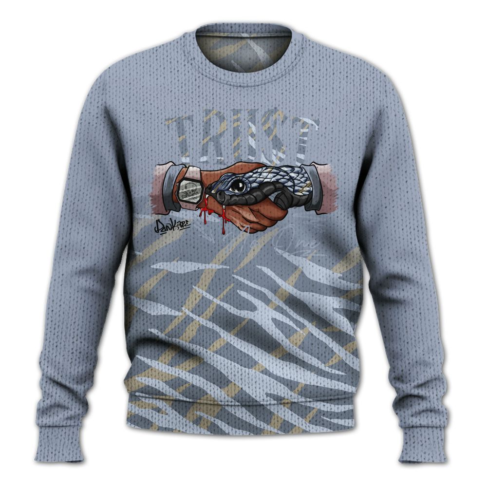 Knitted Sweater To Match Ja 2 Induction - Snake Trust No One Drip