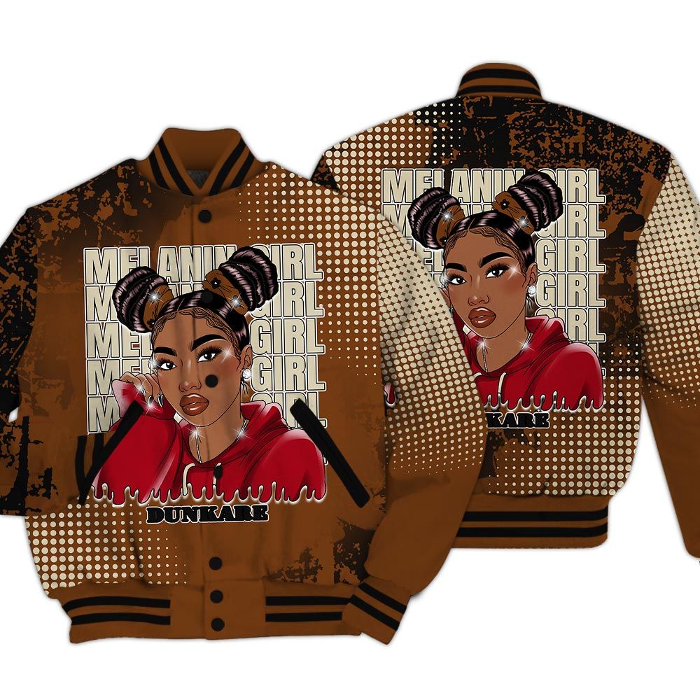 Varsity Jacket To Match Archaeo Brown 5s - Melaninn Unique Glitch Dot Varsity Jacket Unisex
