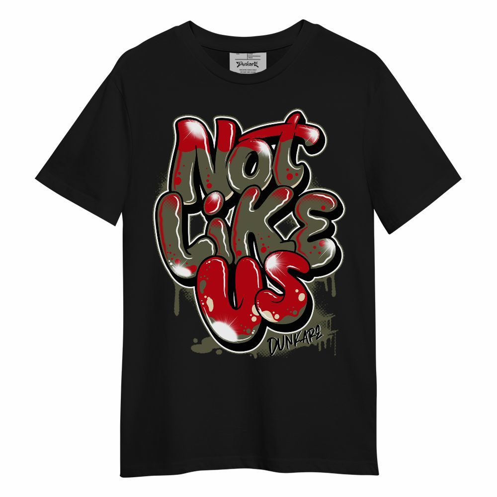 Shirt To Match Travis Scott Low OG Medium Olive 1s - None Like Us Graphic Unisex Shirt