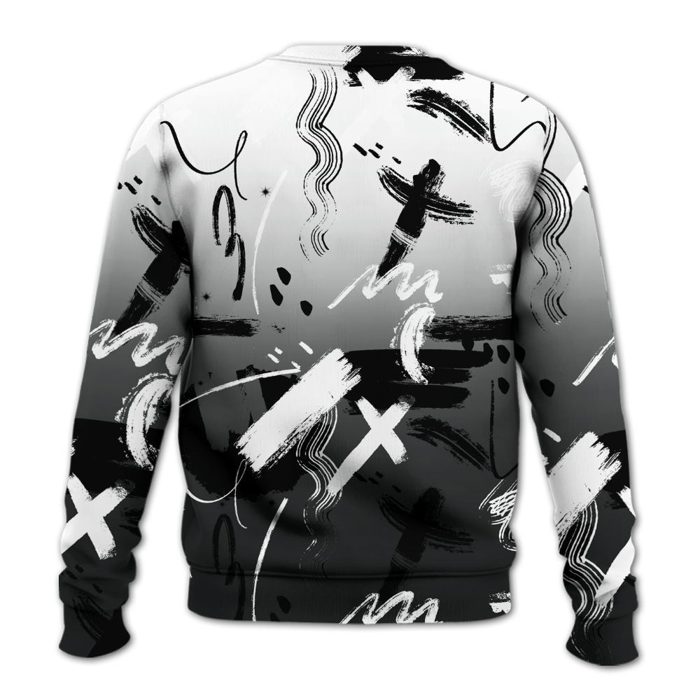 Sweatshirt To Match Low 85 Metallic Black 1s - Money Hustle Grind Pray All Over Print