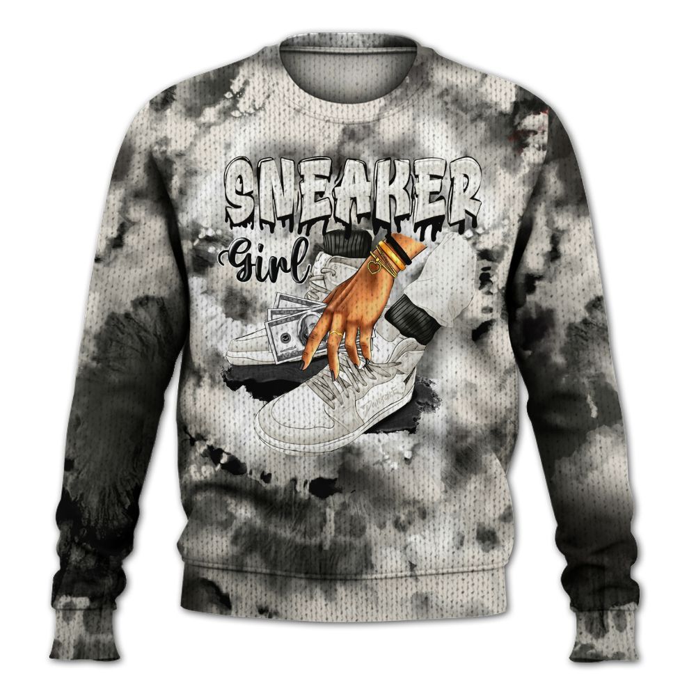 Knitted Sweater To Match Air Max Plus Moonlight Swarovski - SNEAKER Girl Money Drip Tie Dye