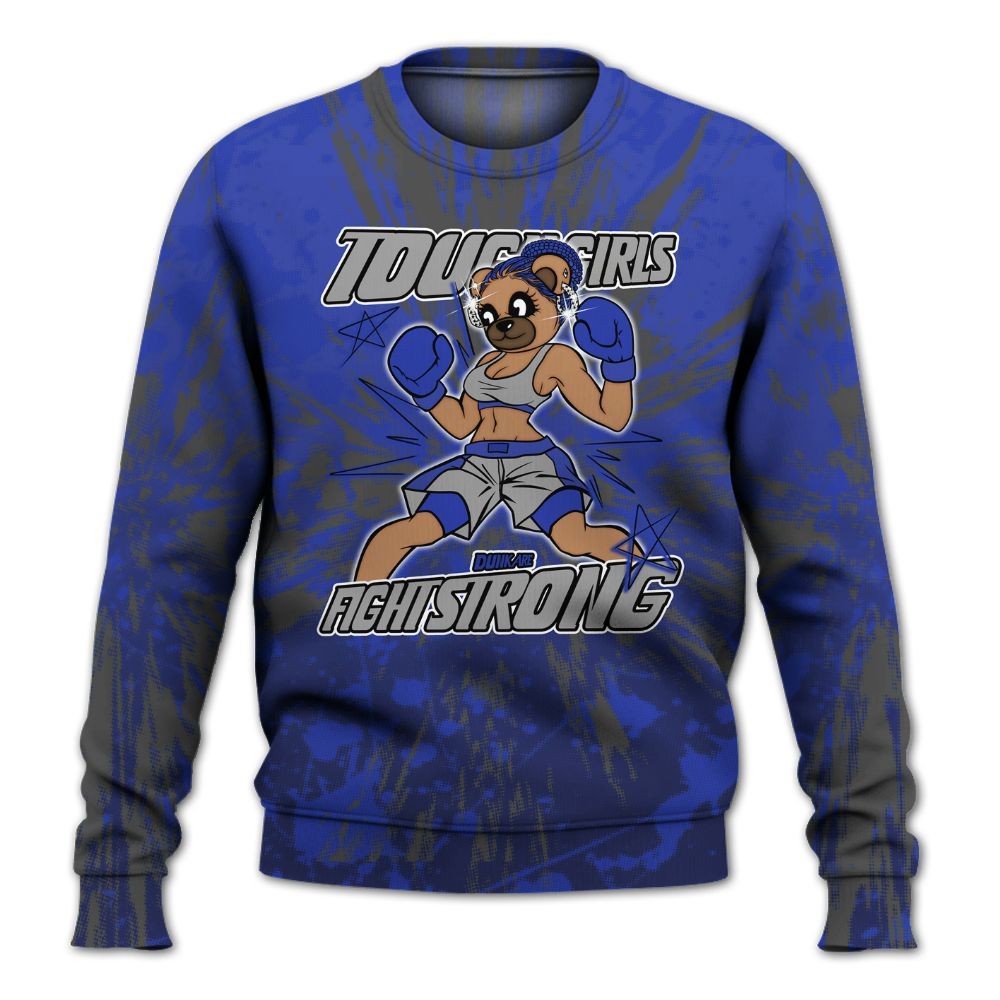 Sweatshirt To Match Air Max Plus Black Racer Blue - Gritty Girls Bear Luxury All Over Print
